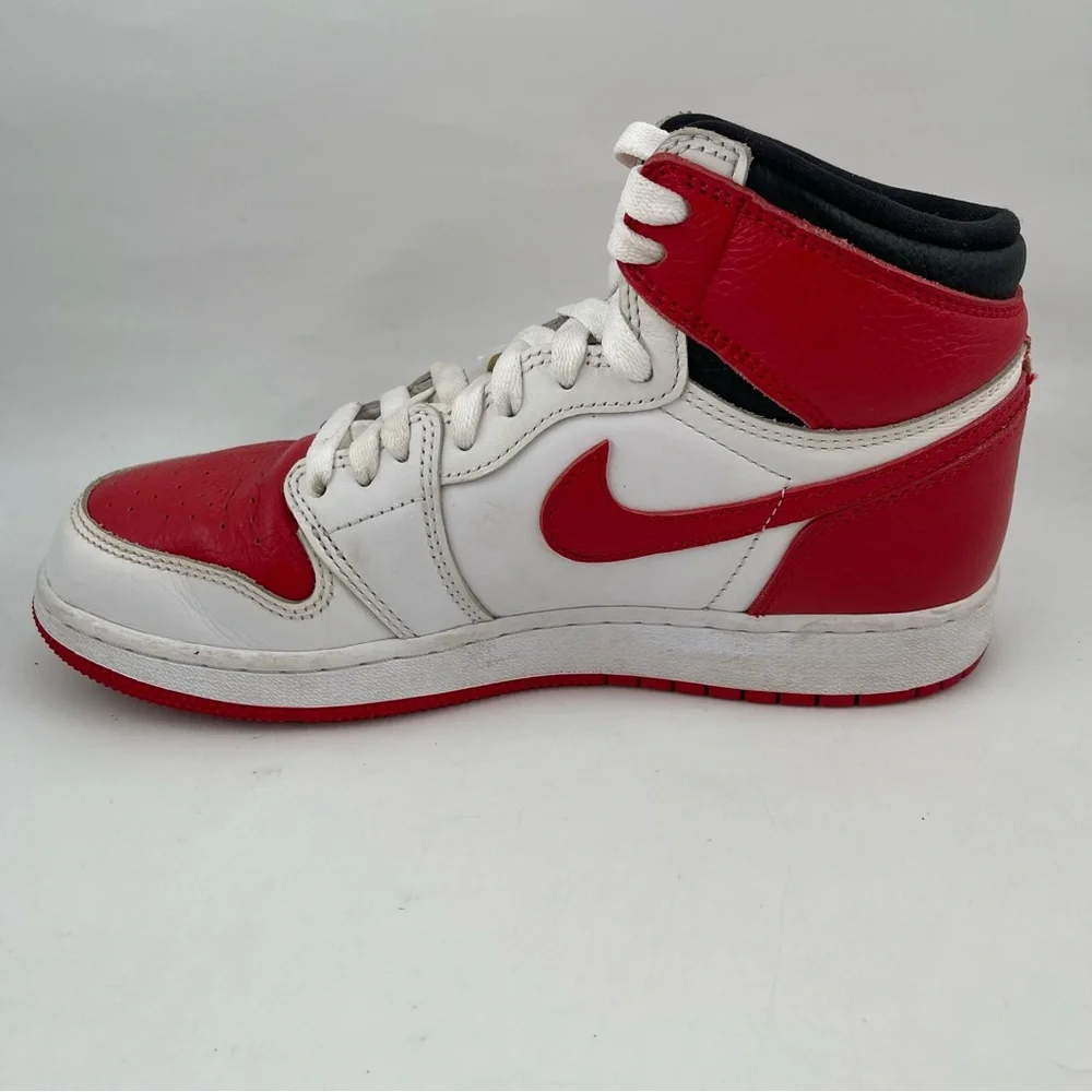 Nike Kid Air Jordan 1 Retro High OG Heritage-SZ 6.5-Red White 575441-161 Sneaker